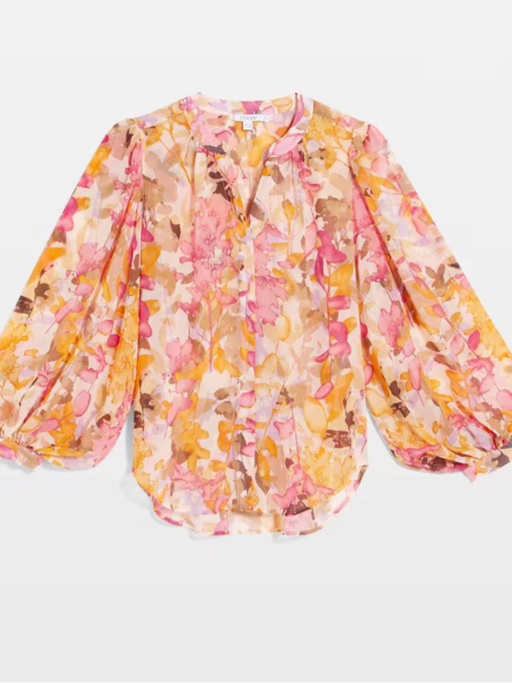 Chico's Split-Neck Blouse-size 1 (8)